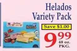 DeMoulas Market Basket Helados Variety Pack offer
