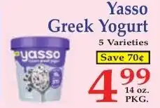 DeMoulas Market Basket Yasso Greek Yogurt offer