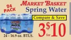 DeMoulas Market Basket Market Basket spring water offer