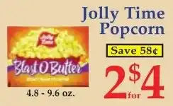DeMoulas Market Basket Jolly Time Popcorn Blast O Butter offer