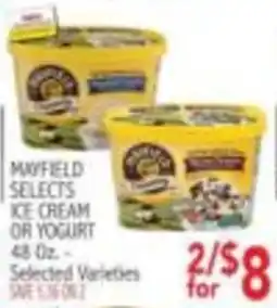 Ingles Markets Mayfield Selects Ice Cream or Yogurt offer