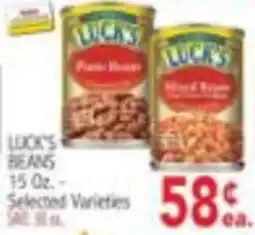 Ingles Markets Luck's beans offer