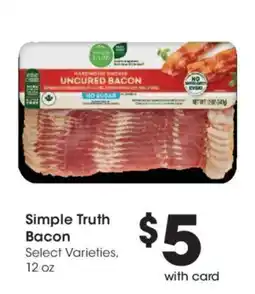 Fred Meyer Simple Truth Bacon offer