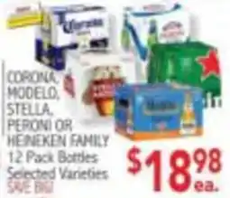Ingles Markets Corona Modelo, Stella, Peroni or Heineken Family offer