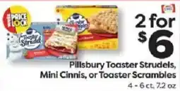 Weis Markets Pillsbury Toaster Strudels, Mini Cinnis, or Toaster Scrambles offer