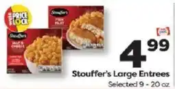 Weis Markets Stouffer's Large Entrees offer