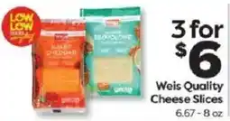 Weis Markets Weis Quality Cheese Slices offer