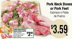 Big Saver Foods Pork Neck Bones or Pork Feet offer