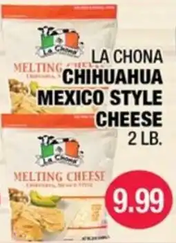 Carnicerias Jimenez La Chona melting cheese offer