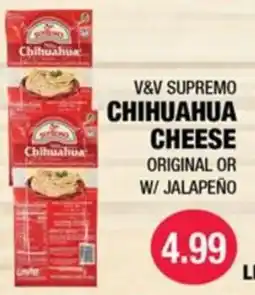 Carnicerias Jimenez V&V Supremo Chihuahua Cheese offer