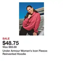 Dick's Sporting Goods Under Armour Women's Icon Fleece: Reinvented Hoodie offer