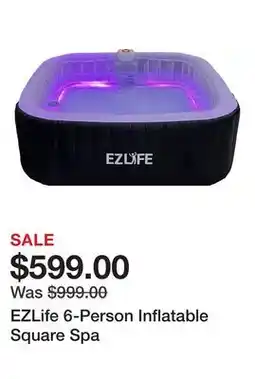 Dick's Sporting Goods EZLife 6-Person Inflatable Square Spa offer