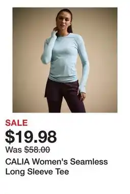 Dick's Sporting Goods CALIA Women's Seamless Long Sleeve Tee offer