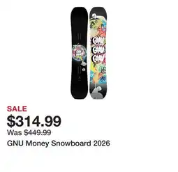 Dick's Sporting Goods GNU Money Snowboard 2026 offer
