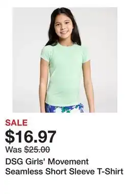 Dick's Sporting Goods DSG Girls' Movement Seamless Short Sleeve T-Shirt offer
