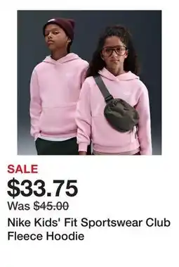 Dick's Sporting Goods Nike Kids' Fit Sportswear Club Fleece Hoodie offer