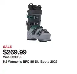 Dick's Sporting Goods K2 Women's BFC 85 Ski Boots 2026 offer