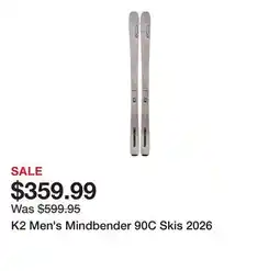Dick's Sporting Goods K2 Men's Mindbender 90C Skis 2026 offer