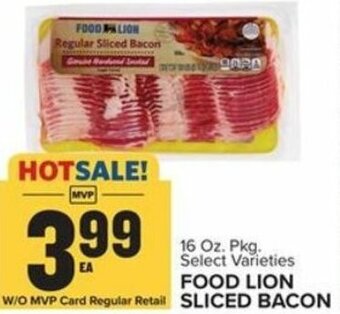 Food Lion Food Lion Sliced Bacon 16 oz offer