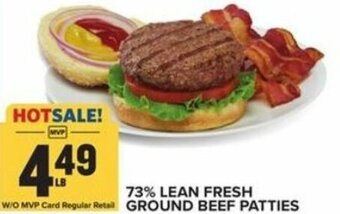 Food Lion 73% Lean Fresh Ground Beef Patties offer