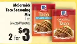 Times Supermarkets McCormick Taco Seasoning Mix offer