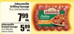Times Supermarkets Johnsonville grilling sausage offer