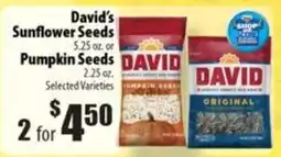 Times Supermarkets David's Sunflower Seeds or Pumpkin Seeds offer