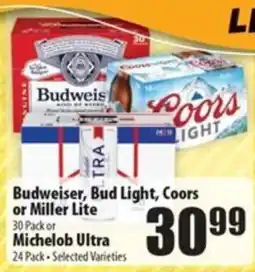 Times Supermarkets Budweiser, Bud Light, Coors or Miller Lite offer