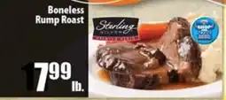 Times Supermarkets Sterling Silver Boneless Rump Roast offer