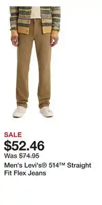 Kohl's Men's Levi's 514 Straight Fit Flex Jeans offer