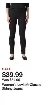 Kohl's Women's Levi's Classic Skinny Jeans offer