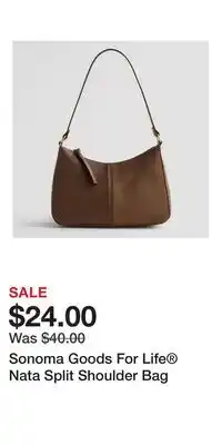 Kohl's Sonoma Goods For Life Nata Split Shoulder Bag offer