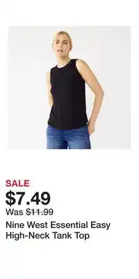 Kohl's Nine West Essential Easy High-Neck Tank Top offer