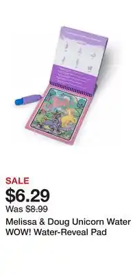 Kohl's Melissa & Doug Unicorn Water WOW! Water-Reveal Pad offer