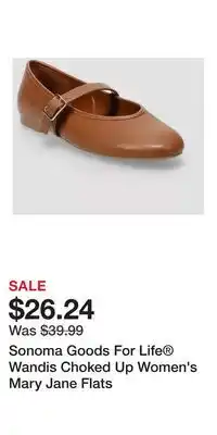 Kohl's Sonoma Goods For Life Wandis Choked Up Women's Mary Jane Flats offer