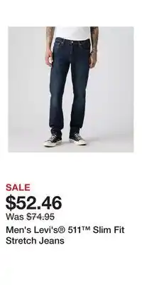 Kohl's Men's Levi's 511 Slim Fit Stretch Jeans offer