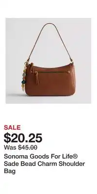 Kohl's Sonoma Goods For Life Sade Bead Charm Shoulder Bag offer