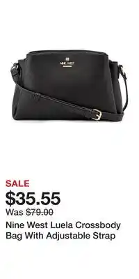 Kohl's Nine West Luela Crossbody Bag With Adjustable Strap offer