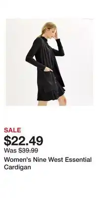 Kohl's Women's Nine West Essential Cardigan offer