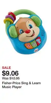 Kohl's Fisher-Price Sing & Learn Music Player offer