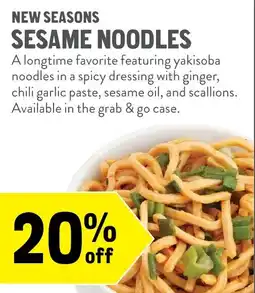New Seasons Market New Seasons Sesame Noodles offer
