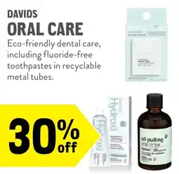 New Seasons Market Davids oral care offer