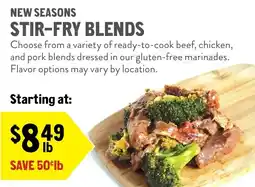 New Seasons Market New Seasons Stir-Fry Blends offer