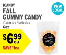 New Seasons Market Icandy fall gummy candy offer