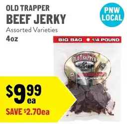 New Seasons Market Old Trapper beef jerky offer
