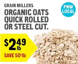 New Seasons Market Grain Millers organic oats offer