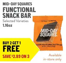New Seasons Market Mid-day squares functional snack bar offer