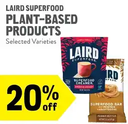 New Seasons Market Laird Superfood plant-based products offer