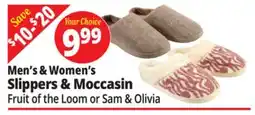 Ocean State Job Lot Men's & Women's Slippers & Moccasin offer