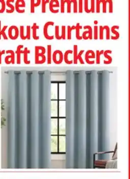 Ocean State Job Lot Eclipse Premium Blackout Curtains & Draft Blockers offer